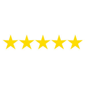 5 star reviews - First class